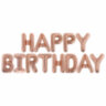 Шары воздушные НАБОР ДЛЯ ДЕКОРА "Happy Birthday", 43 шара, розовое золото, BRAUBERG KIDS, 591899, 591899