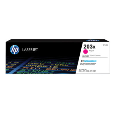 Картридж лазерный HP (CF543X) LaserJet Pro M254/M280/M281, №203X, пурпурный, ресурс 2500 стр., оригинальный, 362937