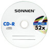 Диски CD-R SONNEN 700 Mb 52x Cake Box (упаковка на шпиле), КОМПЛЕКТ 50 шт., 512570, 512570