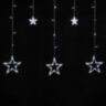 Электрогирлянда-занавес комнатная "Звезды" 3х0,5 м, 108 LED, холодный белый, 220 V, ЗОЛОТАЯ СКАЗКА, 591355, 591355