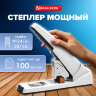 Степлер ЭНЕРГОСБЕРЕГАЮЩИЙ МОЩНЫЙ № 24/6 - 23/13 BRAUBERG "ONE MOMENT", до 100 листов БЕЗ УСИЛИЙ, 272738, 272738