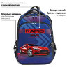 Ранец BRAUBERG QUADRO, 3 отделения, с брелком, "Rapid style", 37х28х18 см, 270603, 270603