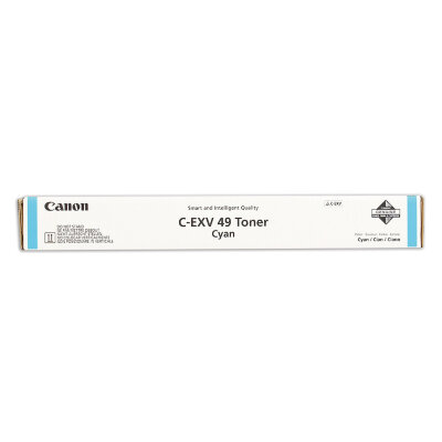 Тонер CANON (C-EXV49C) для Canon IR C3320/C3320i/C3325i/C3330i/C3500, голубой, ресурс 19000 страниц, оригинальный, 8525B002, 363505