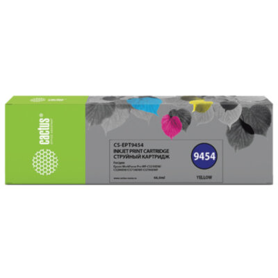 Картридж струйный CACTUS (CS-EPT9454) для Epson WF-C5290DW/WF-C5790DW, желтый, 363370