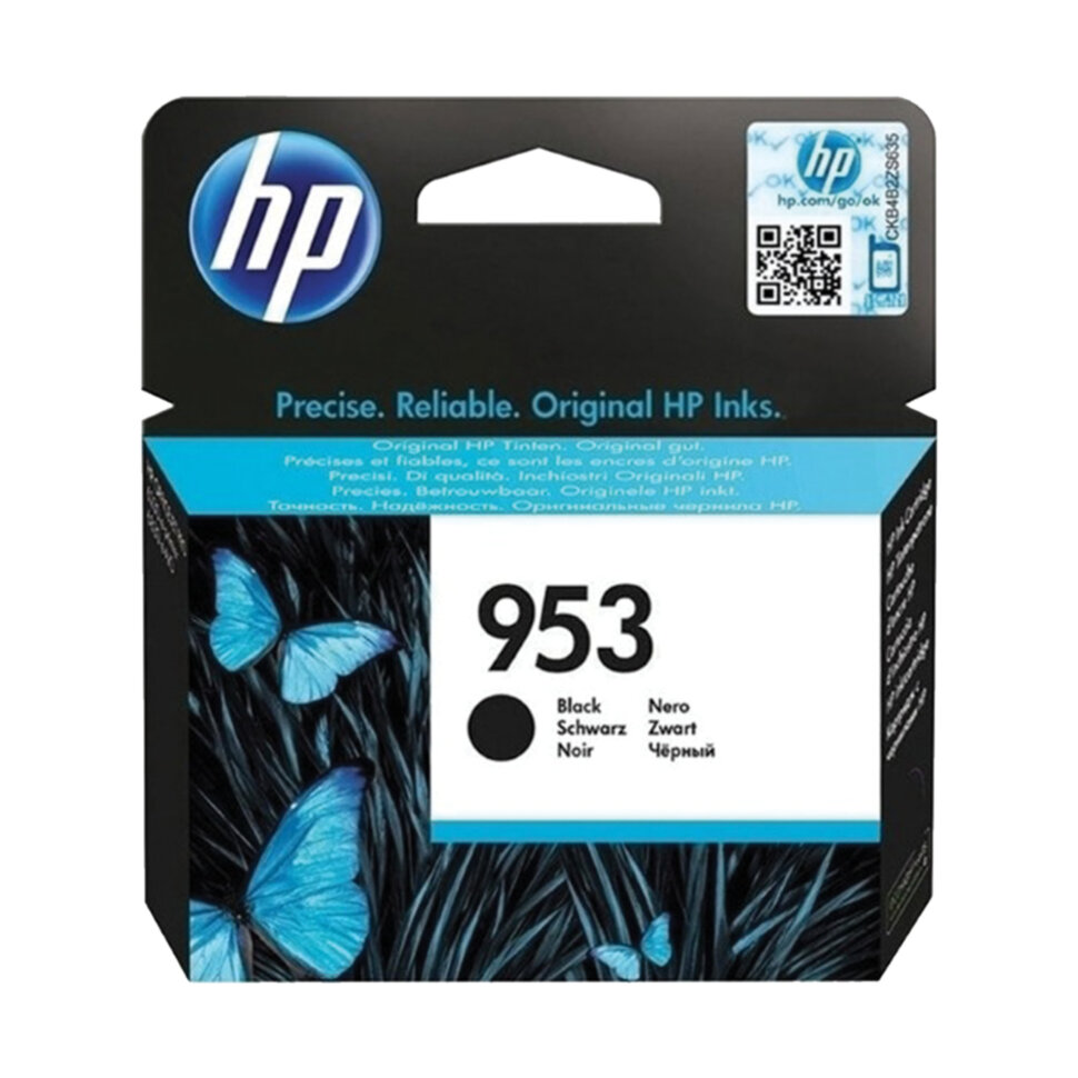 Картридж струйный HP (L0S58AE) Officejet Pro 8710/8210, №953, черный, ресурс 1000 стр., оригинальный, 362289