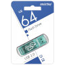 Флеш-диск 64 GB SMARTBUY Glossy USB 2.0, зеленый, SB64GBGS-G, 513054