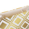 Пакет подарочный (1 штука) 26x13x32 см, ЗОЛОТАЯ СКАЗКА "Gold Luxury", тиснение фольгой, белый, 608249, 12 штук, 608249