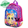 Ранец BRAUBERG QUADRO, 3 отделения, с брелком, "Charming kitten", 37х28х18 см, 270602, 270602