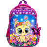 Ранец BRAUBERG QUADRO, 3 отделения, с брелком, "Charming kitten", 37х28х18 см, 270602, 270602