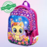 Ранец BRAUBERG QUADRO, 3 отделения, с брелком, "Charming kitten", 37х28х18 см, 270602, 270602