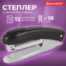 Степлер №10 BRAUBERG "Original", до 12 листов, с антистеплером, черный, 222529, 222529