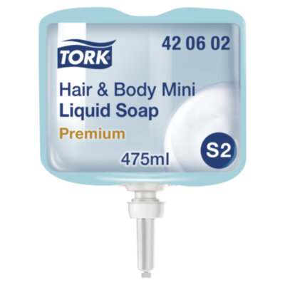 Картридж с жидким мылом-гелем одноразовый TORK (Система S2) Premium, 0,475 л, 420602, 602958