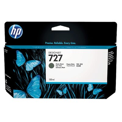 Картридж струйный для плоттера HP (B3P22A) Designjet T920/1500, №727, черный матовый, 130 мл, оригинальный, 361327