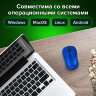 Мышь беспроводная SONNEN V-111, USB, 800/1200/1600 dpi, 4 кнопки, оптическая, синяя, 513519, 513519