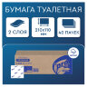 Бумага туалетная листовая 250 шт., PROtissue (T3) PREMIUM, 2-слойная, белая, 22,5х11 см, КОМПЛЕКТ 40 пачек, C249, С249, 114330