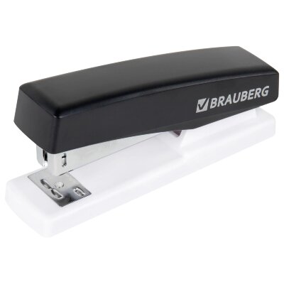 Степлер №24/6, 26/6 BRAUBERG "STYLE MAX", до 30 листов, черный, 272749, 272749