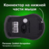 Мышь беспроводная SONNEN V99, USB, 1000/1200/1600 dpi, 4 кнопки, оптическая, синяя, 513530, 513530
