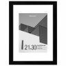 Рамка 21х30 см с паспарту 15х21 см небьющаяся, багет 20 мм, пластик, BRAUBERG "New Age", черная, 391275, 391275