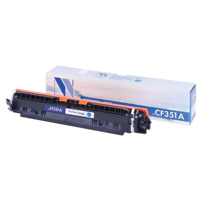 Картридж лазерный NV PRINT (NV-CF351A) для HP LJ M176n/ M177fw, голубой, ресурс 1000 страниц, 363284