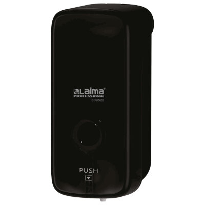 Дозатор для жидкого мыла-пены LAIMA PROFESSIONAL PREMIUM BLACK, НАЛИВНОЙ, 1 л, черный, ABS-пластик, 609520, 609520