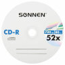 Диски CD-R SONNEN, 700 Mb, 52x, Cake Box (упаковка на шпиле) КОМПЛЕКТ 100 шт., 513533, 513533