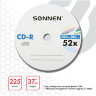 Диски CD-R SONNEN, 700 Mb, 52x, Cake Box (упаковка на шпиле) КОМПЛЕКТ 100 шт., 513533, 513533