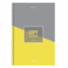 Тетрадь А4, 120 л., BRAUBERG, гребень, клетка, обложка твердая, "Office", 404073, 404073
