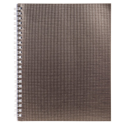 Тетрадь бумвинил, А5, 96 л., гребень, офсет №1, клетка, КОРИЧНЕВАЯ Metallic, HATBER, 059709, 96Т5бвВ1гр, 16 штук, 403491