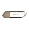 Флеш-диск 32 GB NETAC U352, USB 2.0, металлический корпус, серебристый, NT03U352N-032G-20PN, 513696