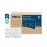 Полотенца бумажные 190 шт., Tellus/TORK (H2) ADVANCED, КОМПЛЕКТ 21 пачка, 2-слойные, белые, 22,5х21,3 см, Z-сложение, 471150, 115492