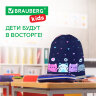 Мешок для обуви BRAUBERG KIDS, светоотражающая полоса, 46х36 см, "Четыре котика", 273437, 273437