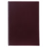 Тетрадь обложка пластик, А4, 80 л., гребень, клетка, HATBER, "VELVET" Бордо, 081564, 80Т4В1гр_01606, 405495