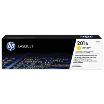 Картридж лазерный HP (CF402A) LaserJet Pro M277n/dw/M252n/dw, №201A, желтый, оригинальный, ресурс 1400 страниц, 361694