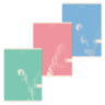 Тетрадь А4, 48 л., BRAUBERG, скоба, клетка, обложка картон, "PASTEL", 404041, 404041