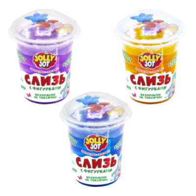 Слайм, слизь с фигурками, русалочки, 200 г, НАБОР 3 шт., JOLLY JOT (ДЖОЛЛИ ДЖОТ), 666667, 666667