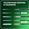 Кисти BRAUBERG, набор 5 шт. (синтетика, круглые № 1, 2, 5, плоские № 5, 8), блистер, 200219, 200219