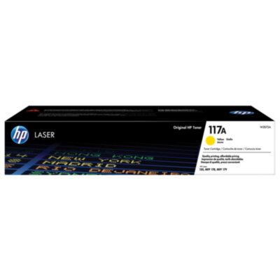 Картридж лазерный HP (W2072A) для HP Color Laser 150a/nw/178nw/fnw, №117A, желтый, оригинальный, ресурс 700 страниц, 363309