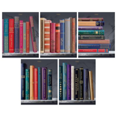 Тетрадь А5, 96 л., HATBER, скоба, клетка, Soft-touch ламинация, 3D-фольга, "Золотые страницы" (микс), 093473, 96Т5лофВ1, 405713