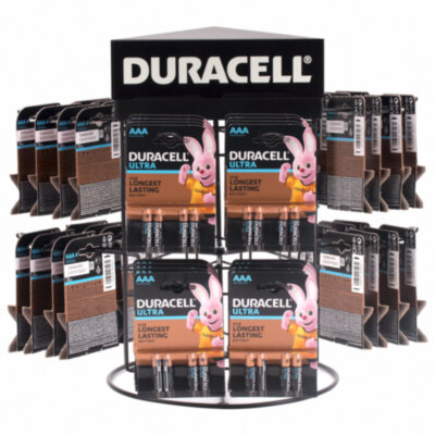 Дисплей для размещения товара настольный поворотный DURACELL, 2х2х3 крючка, 70000269, 503649
