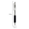 Ручка гелевая автоматическая BRAUBERG "X-WRITER 1700" УВЕЛИЧЕННАЯ ДЛИНА ПИСЬМА 1700 м, ЧЁРНАЯ, игольчатый узел 0,5 мм, линия 0,35 мм, 144472, 24 штук, 144472