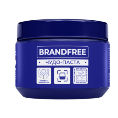 Чистящая паста для уборки 500 г BRANDFREE, пятновыводитель для твёрдых поверхностей, 701932