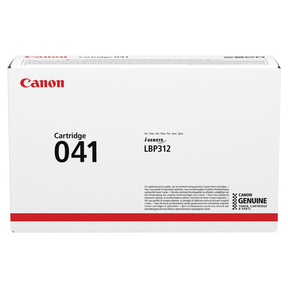 Картридж лазерный CANON (041) i-SENSYS MF522x/ MF525x/ LBP 312x, ресурс 10000 страниц, оригинальный, 0452C002, 363222