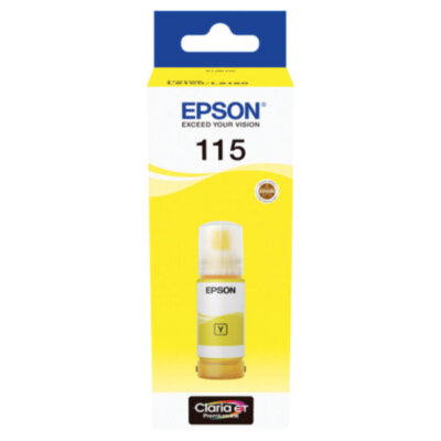 Чернила EPSON 115 (C13T07D44A) для СНПЧ L8160/L8180, желтые, объем 70 мл, ОРИГИНАЛЬНЫЕ, 364022