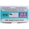 Иглы-бабочки для вливания в малые вены SFM 0,55 х 19 - 24G, КОМПЛЕКТ 100 штук, LUER, 631302
