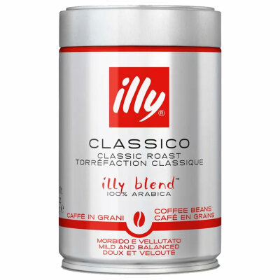 Кофе в зернах ILLY "Classico" ИТАЛИЯ, 250 г, в жестяной банке, арабика 100%, ИТАЛИЯ, 52, 622810