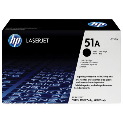Картридж лазерный HP (Q7551A) LaserJet M3035/3027/P3005 и другие, №51А, оригинальный, ресурс 6500 страниц, 360516