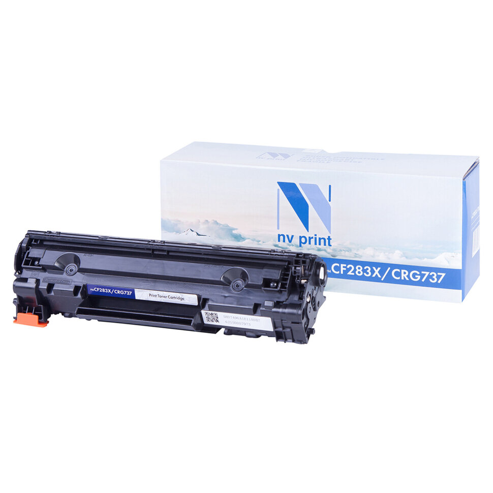 Картридж лазерный NV PRINT (NV-CF283X/737) для HP/CANON LJ M201/225/ MF211/212/216, ресурс 2200 стр., NV-CF283X/Canon, 362894