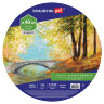 Холст на картоне BRAUBERG ART CLASSIC, 40см, грунтованный, круглый, 100% хлопок, мелкое зерно,190624, 190624