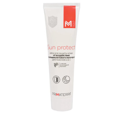 Крем защитный 100 мл, M SOLO SUN PROTECT, от УФ-излучения диапазонов А,В,С, универсальный, 609728