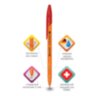 Ручка шариковая BRAUBERG "ULTRA ORANGE", КРАСНАЯ, узел 0,7 мм, чернила ГЕРМАНИЯ, наконечник ШВЕЙЦАРИЯ, 143564, 100 штук, 143564